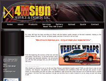 Tablet Screenshot of 4msigns.com